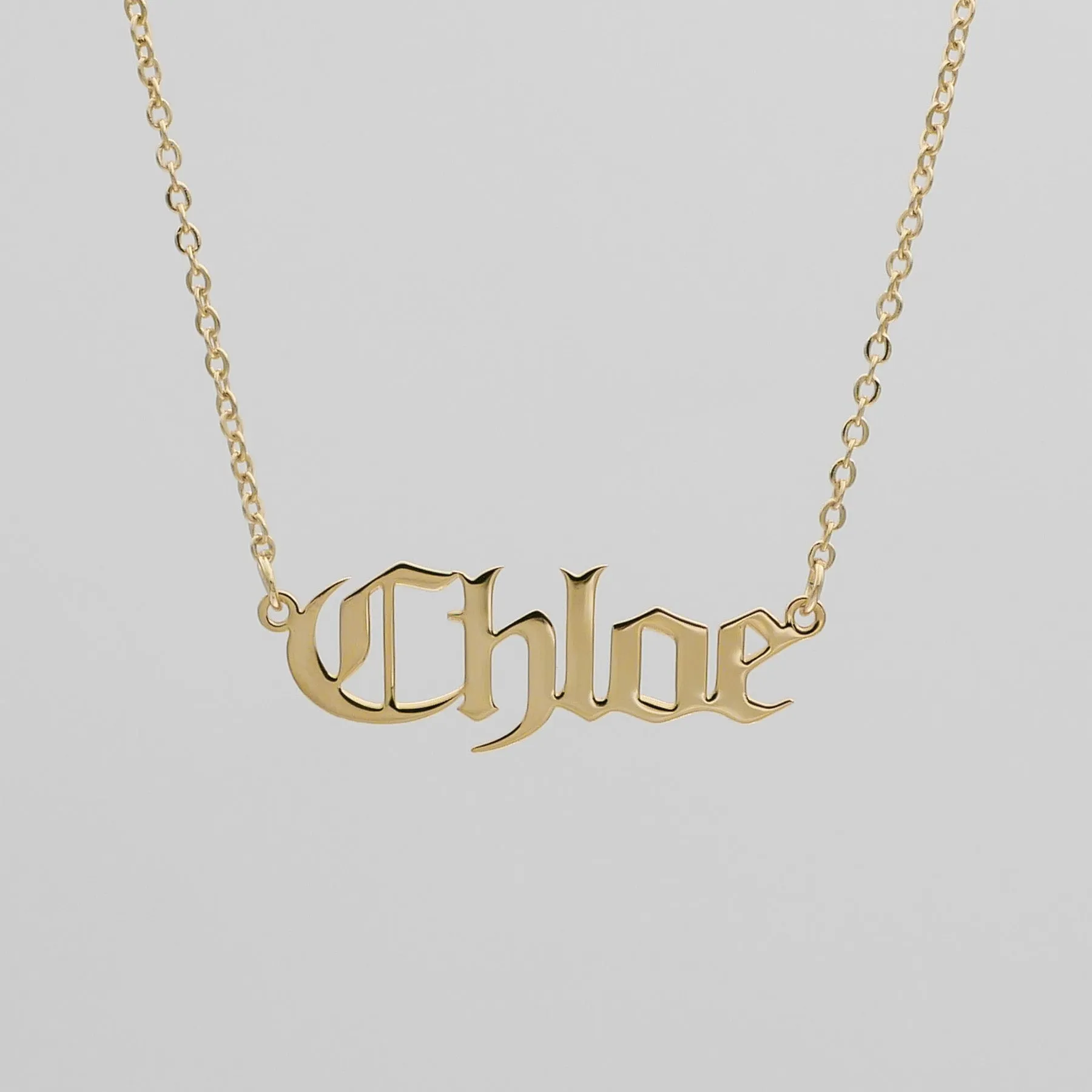 Classic Name Plate Necklace