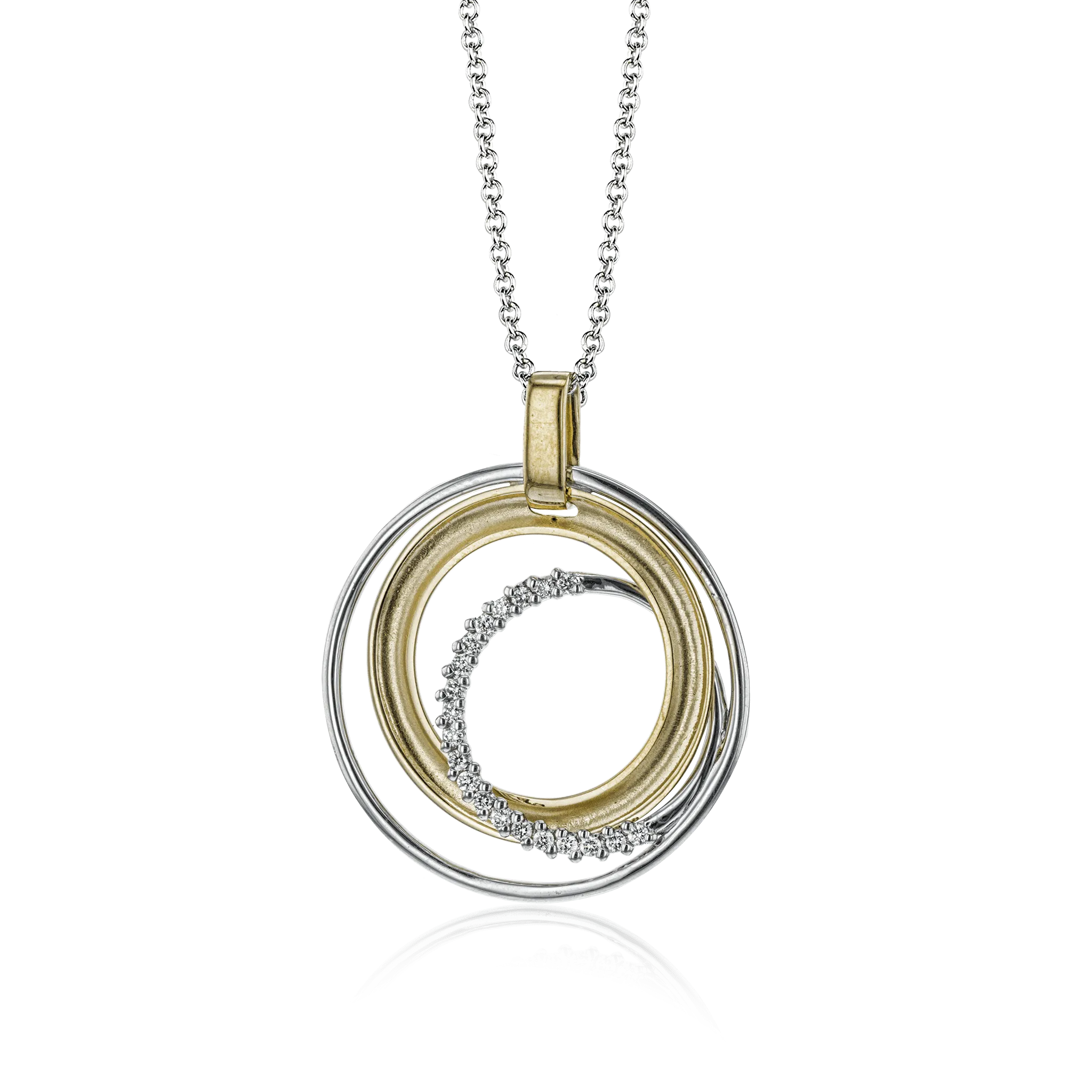 Clio Pendant Necklace in 18k Gold with Diamonds