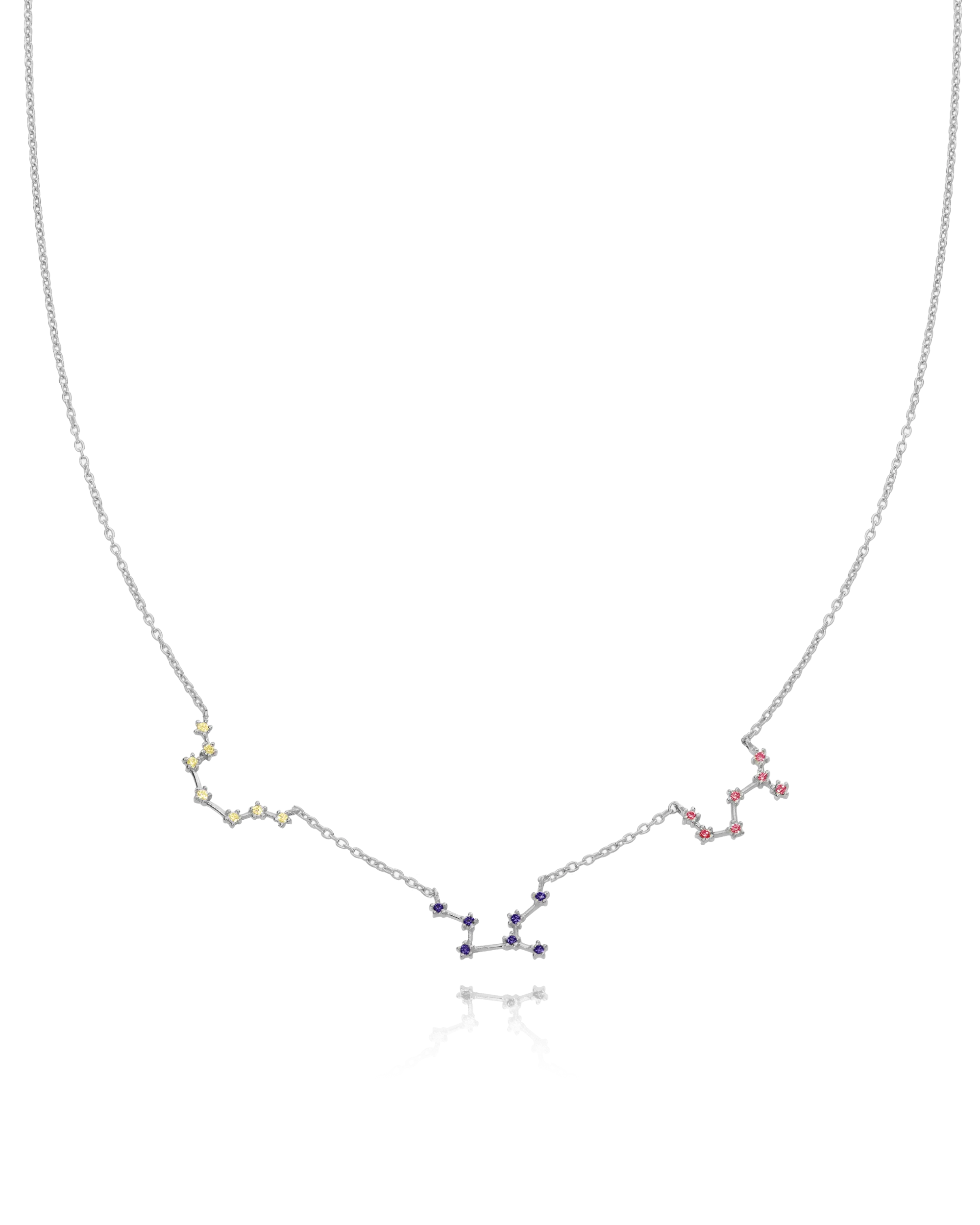 Constellation Birthstone Necklace - 925 Sterling Silver