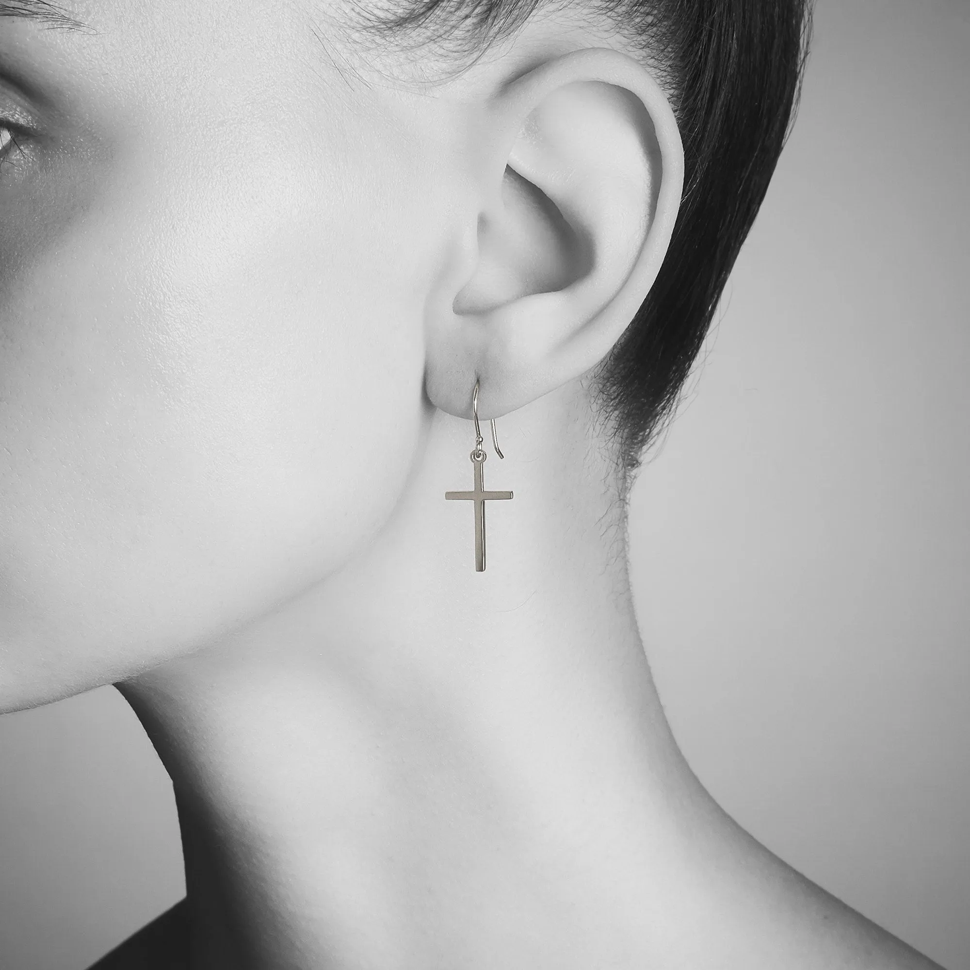 Cross Dangle Earrings