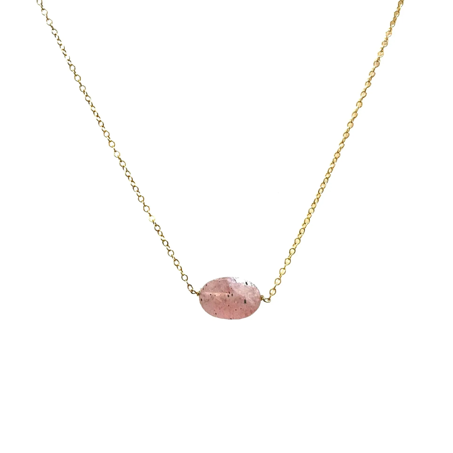 Crysta Oval Gemstone Necklaces