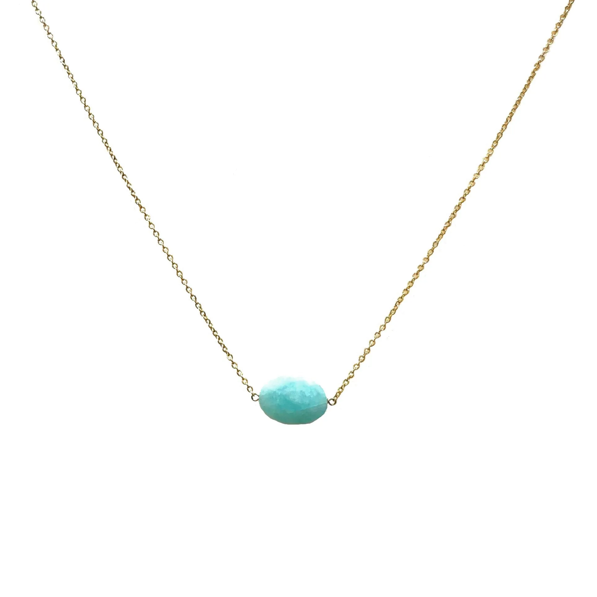 Crysta Oval Gemstone Necklaces