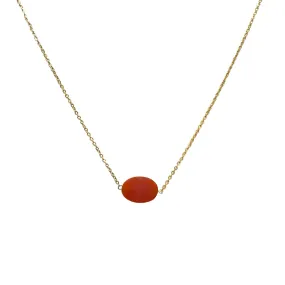 Crysta Oval Gemstone Necklaces