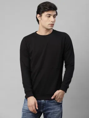 Cut & Sew Terry Round Neck Sweatshirt