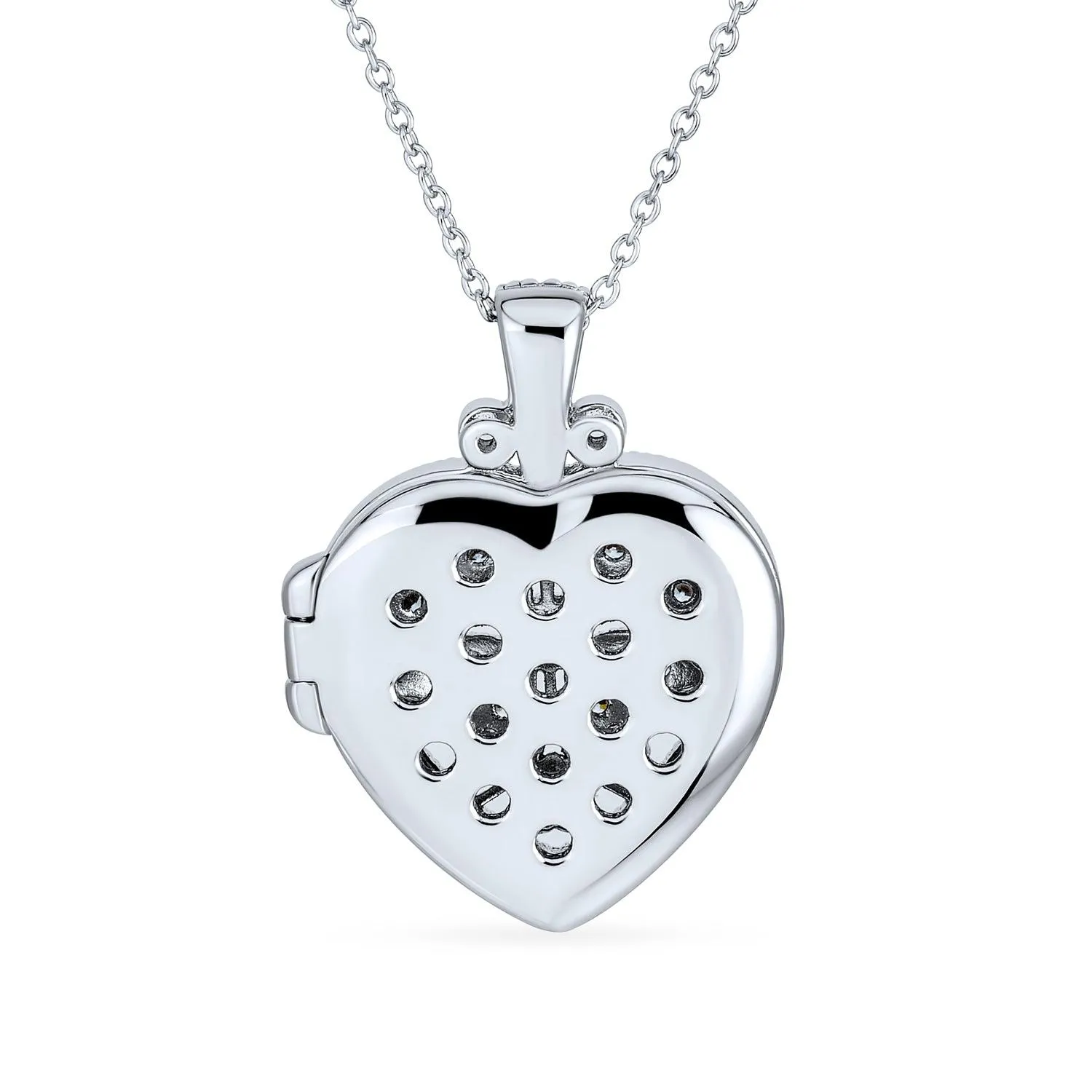 CZ Heart Flower Aromatherapy Essential Oil Perfume Diffuser Locket