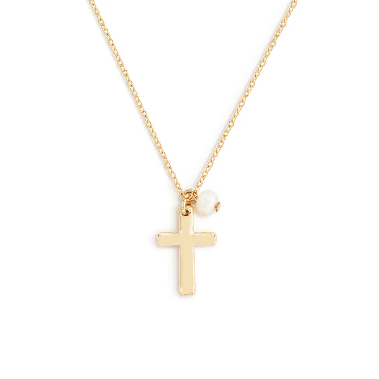 Dainty Cross Necklace - Silver/Gold