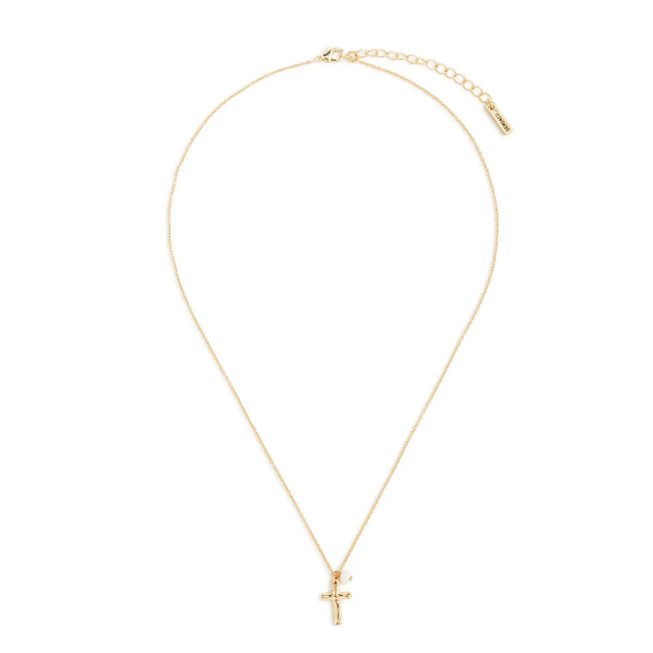 Dainty Cross Necklace - Silver/Gold