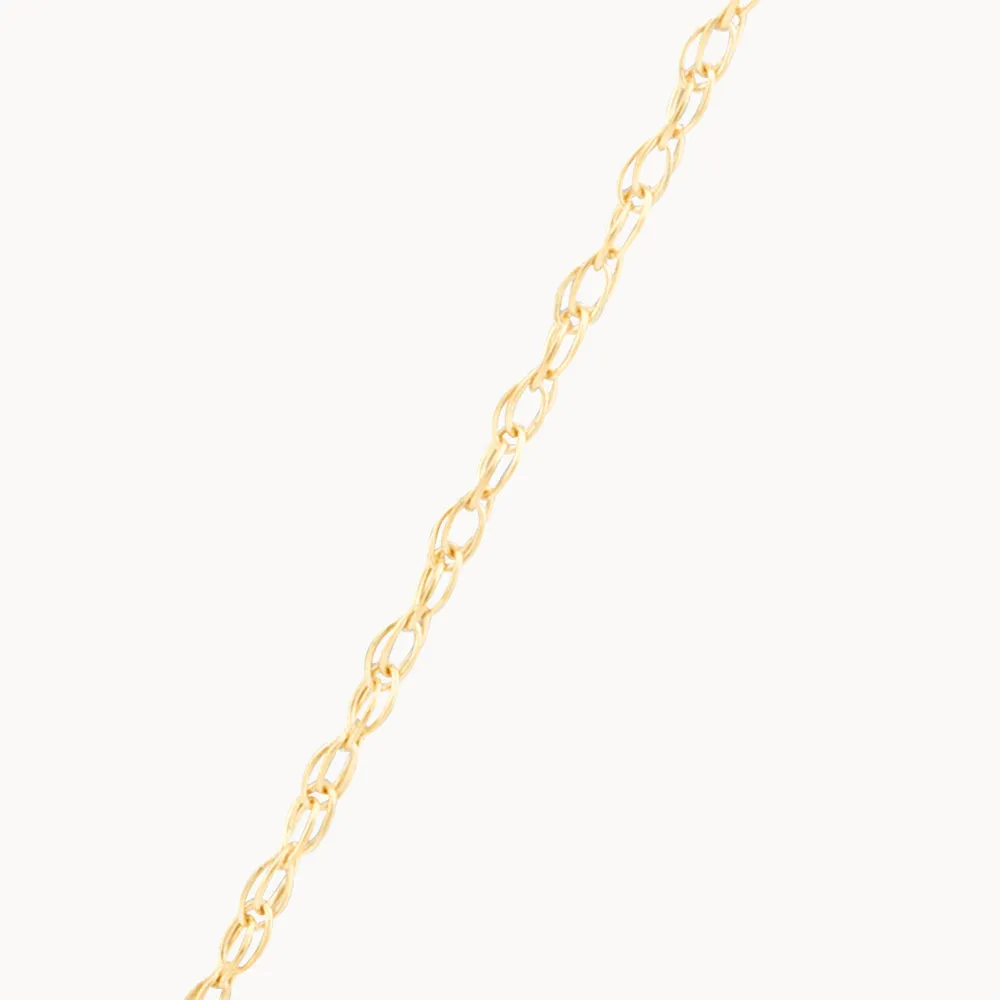 Diamond Letter A Necklace in 10k Gold