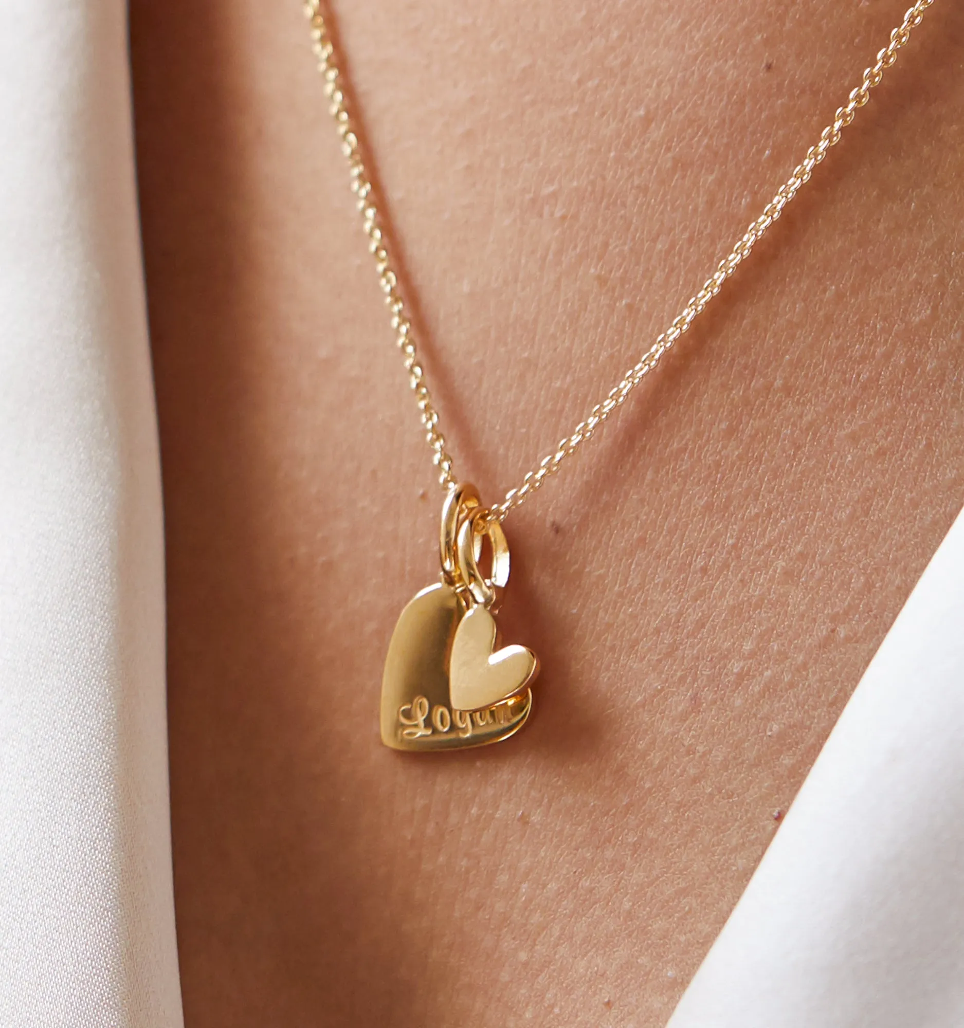 Double Heart Necklace