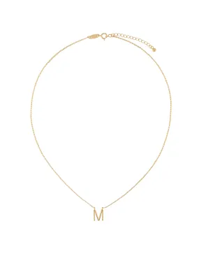 Elly Lou Timeless Initial Necklace - M- Gold