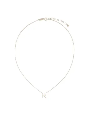 Elly Lou Timeless Silver Initial R Necklace - Elegant Fashion Accessory