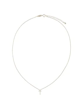 Elly Lou Timeless Initial Necklace - T- Silver