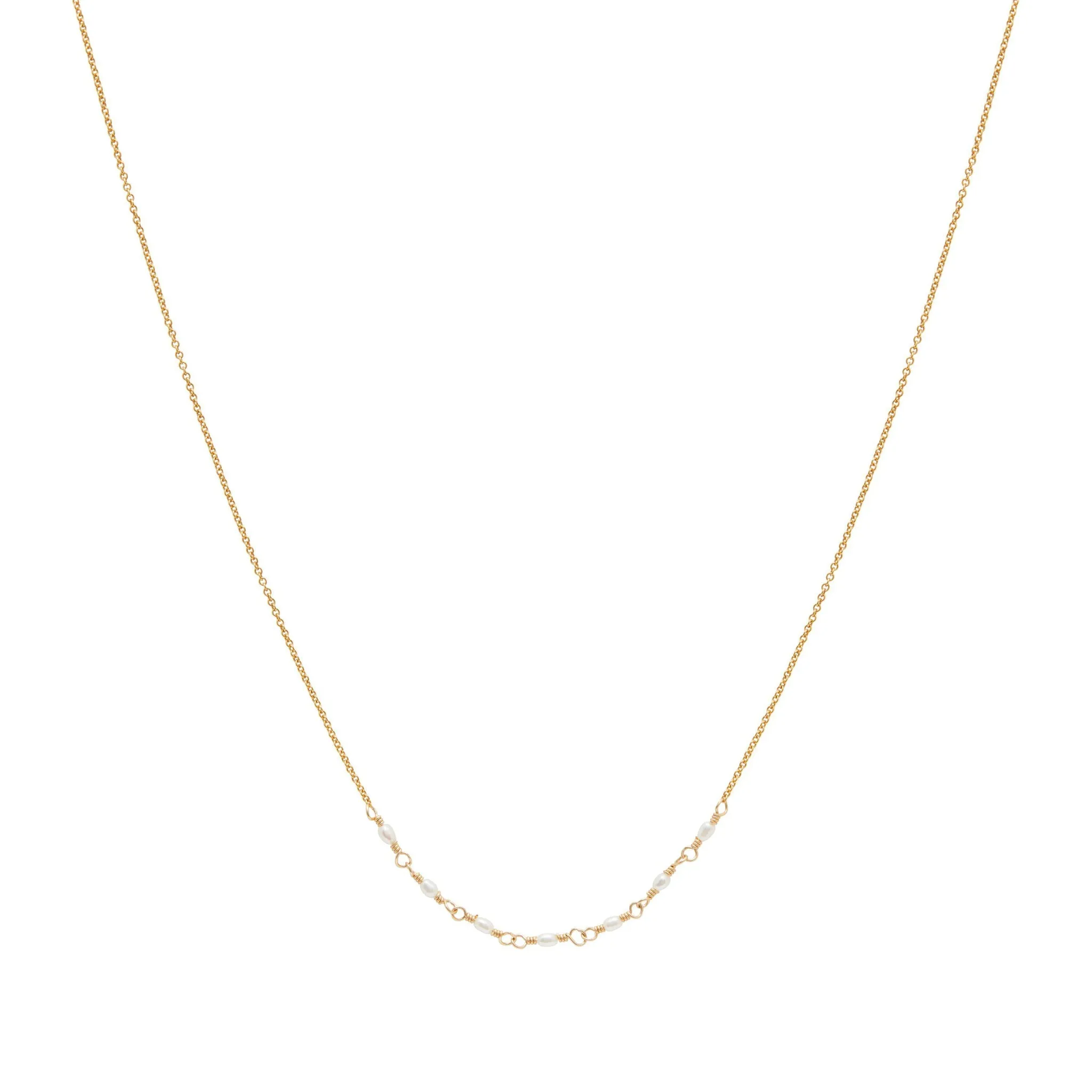 Emme Freshwater Pearl Necklace - Gold