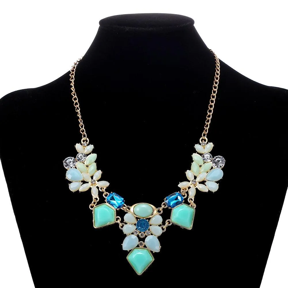 FLOWER POWER CHUNKY NECKLACE