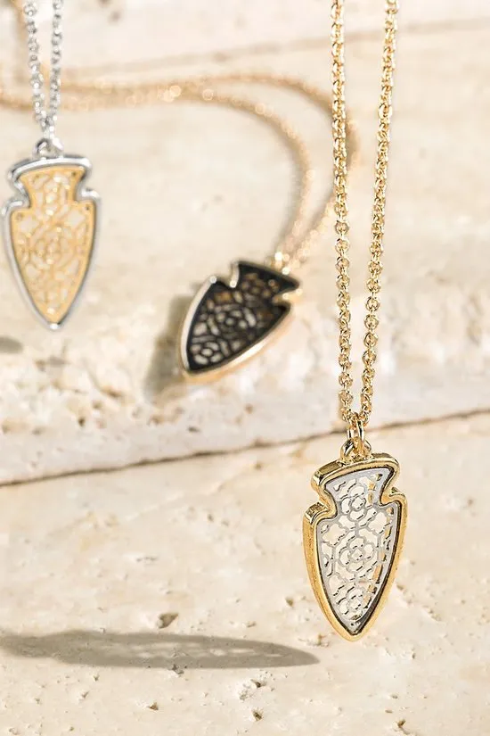 FMN085 Filigree Arrowhead Silver