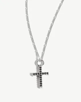 Fused Pave Cross Necklace