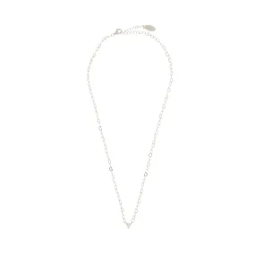 Georgini Sweetheart Heart Chain Necklace- Silver