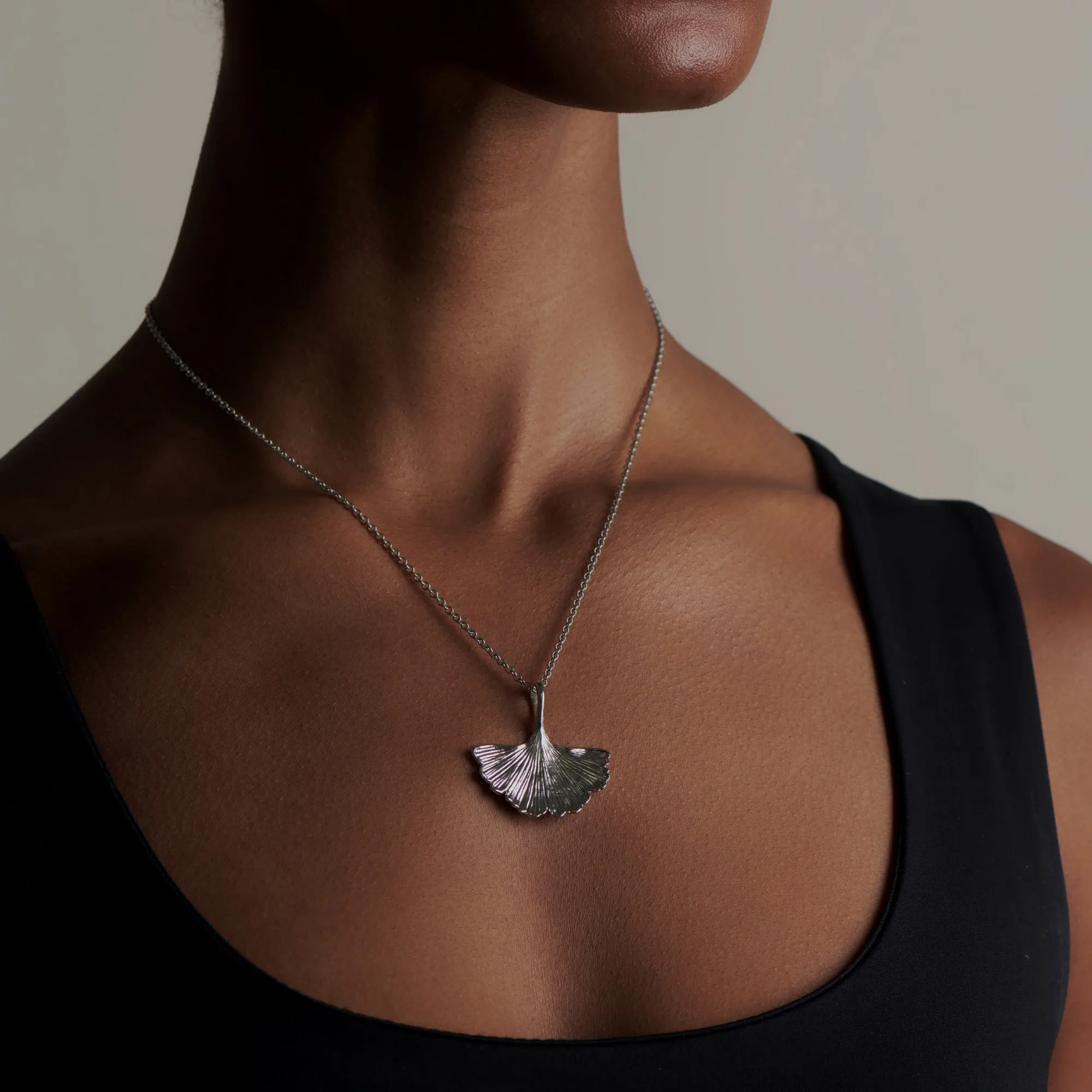 Ginkgo Leaf Pendant