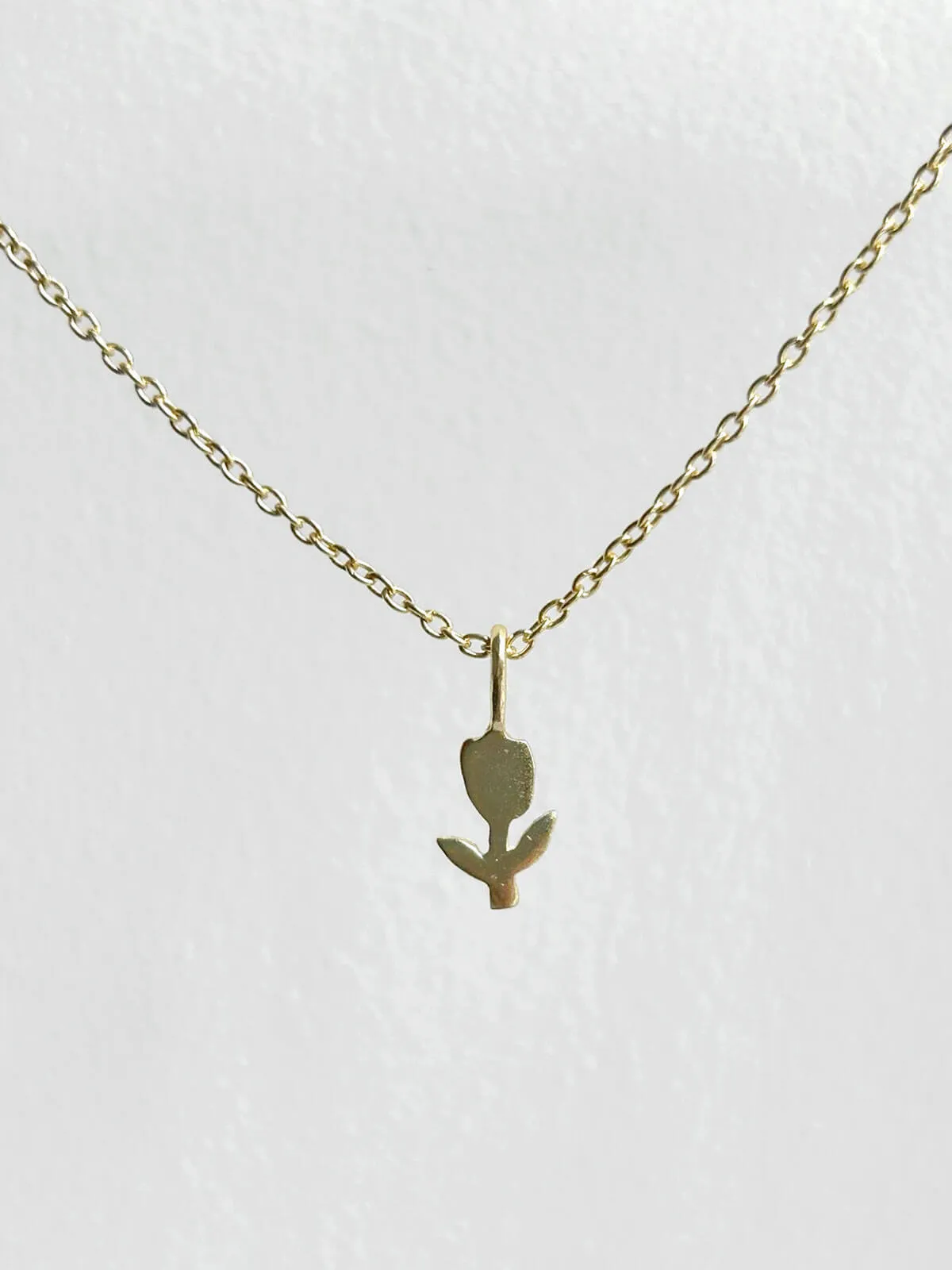 Gold Tulip Necklace