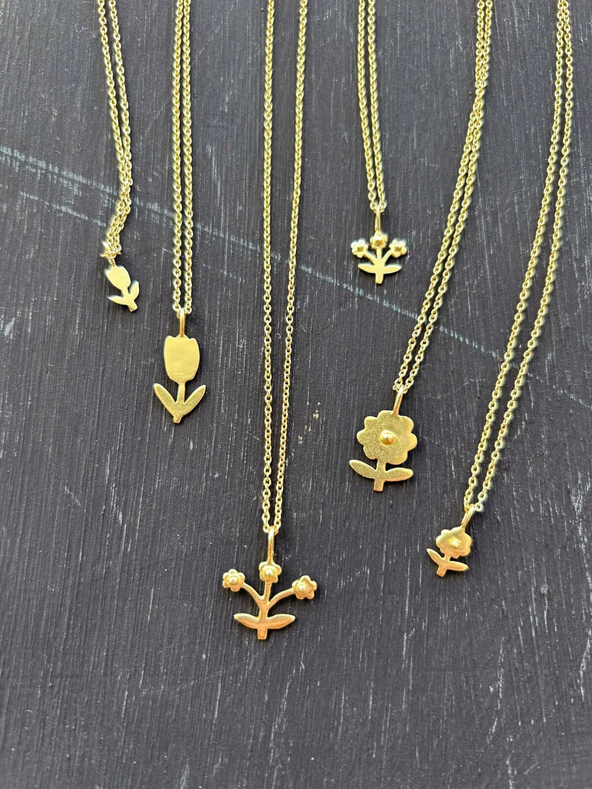 Gold Tulip Necklace