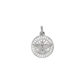 Optimized Title: Elegant Holy Spirit Medallion Pendant - Religious Jewelry