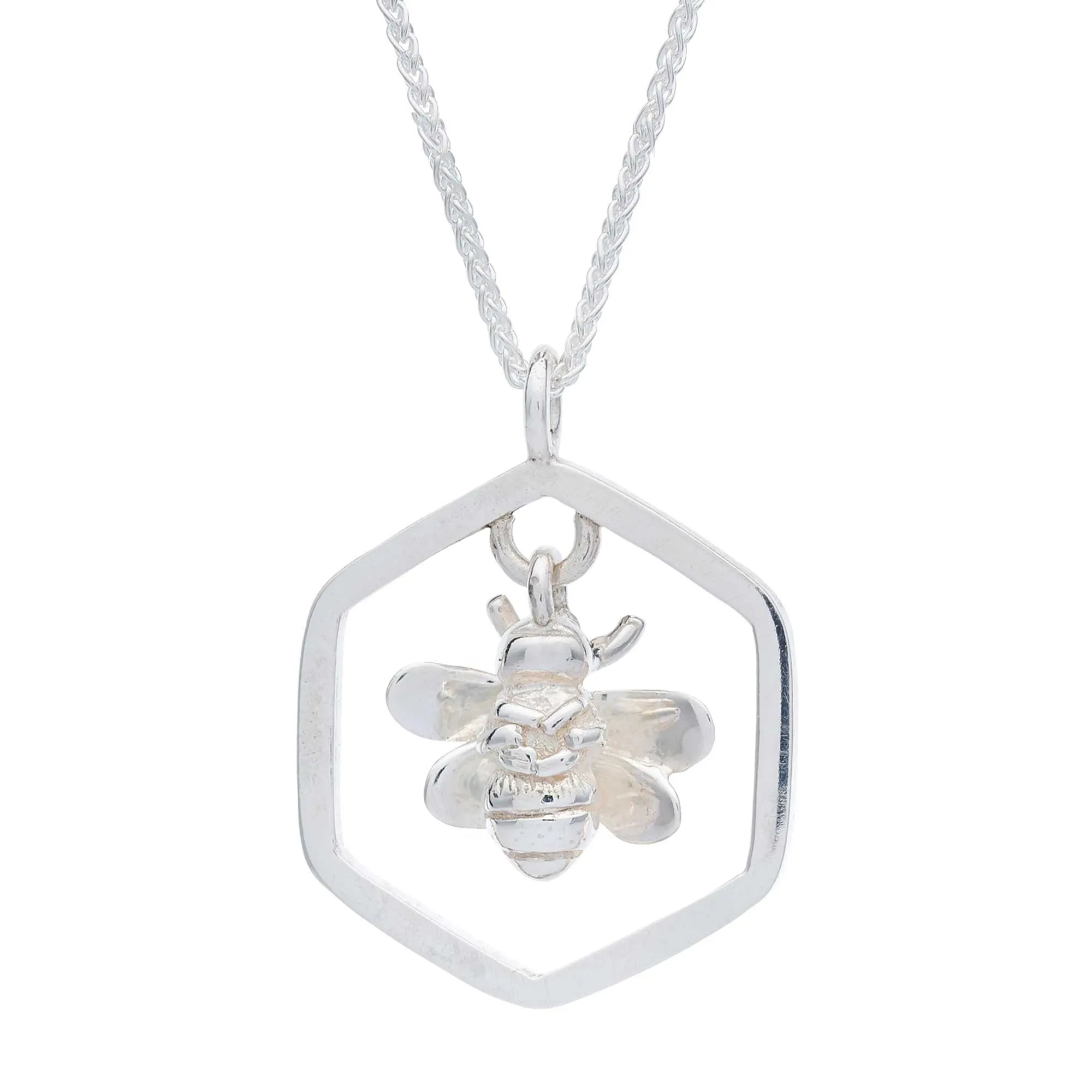 Honey-Bee Silver Necklace