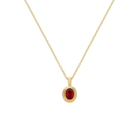 Ingrid Necklace - Ruby Red