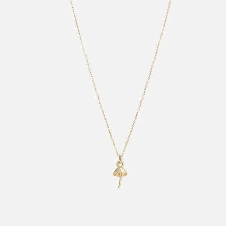 Itty Bitty Charm Necklace, Mushroom