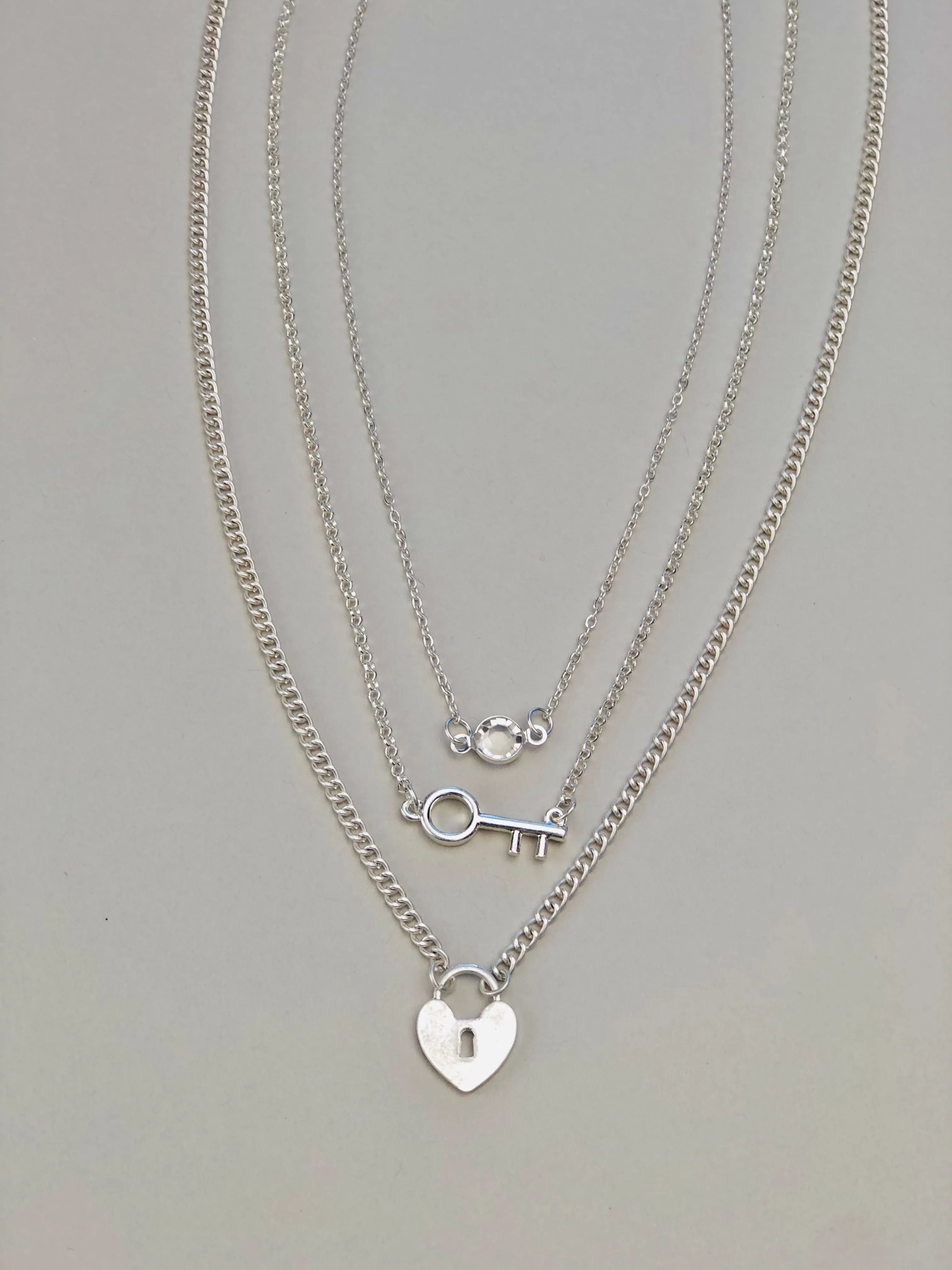 Key To My Heart Necklace Set