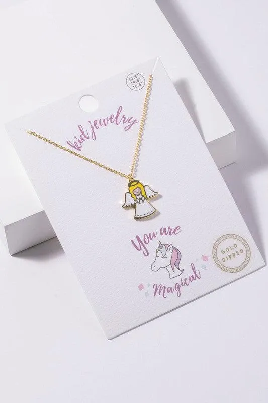 Kids Enamel Charm Necklaces