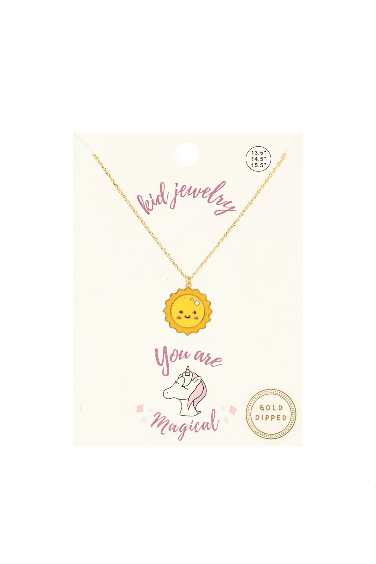 Kids Enamel Charm Necklaces