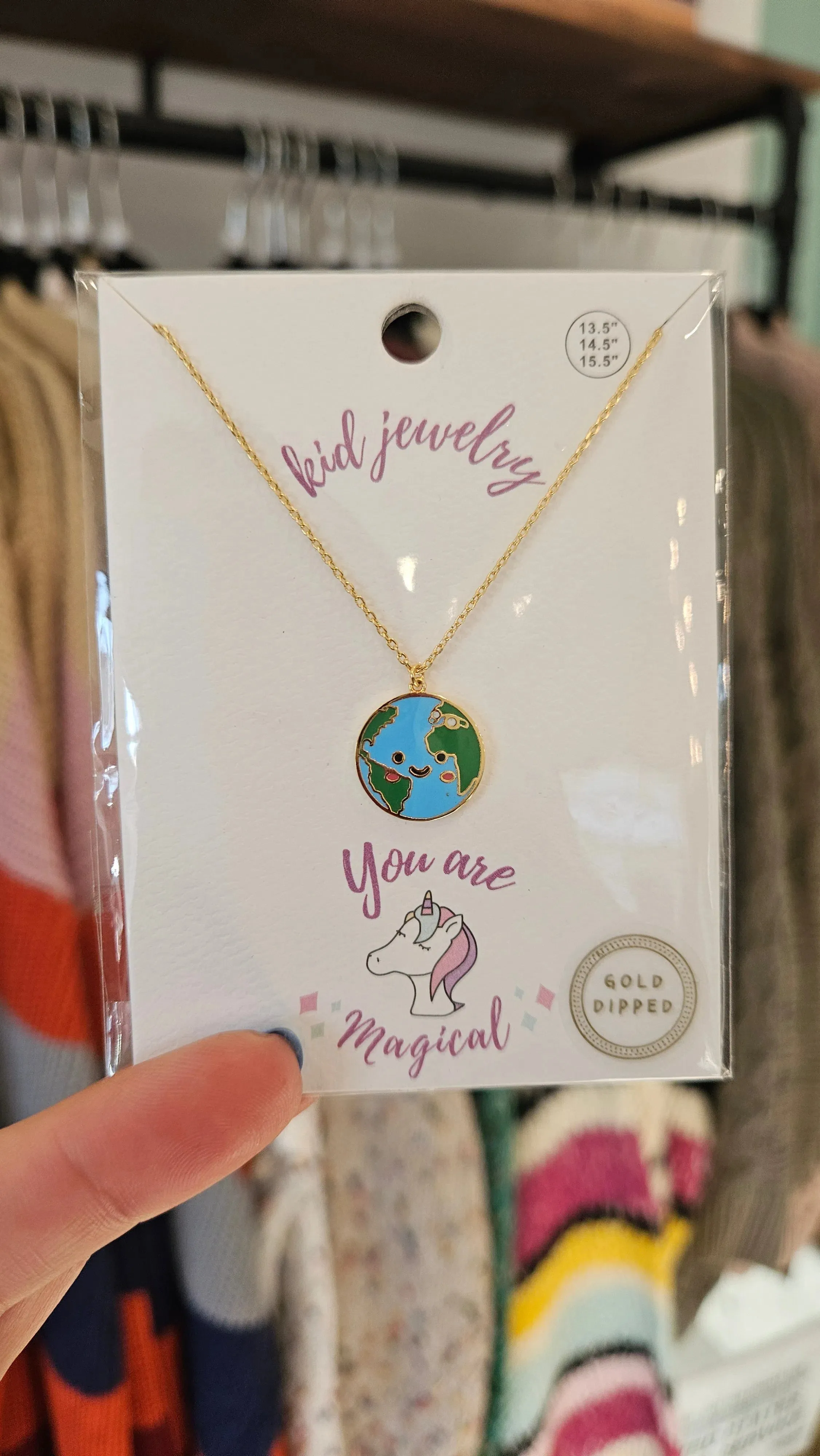 Kids Enamel Charm Necklaces