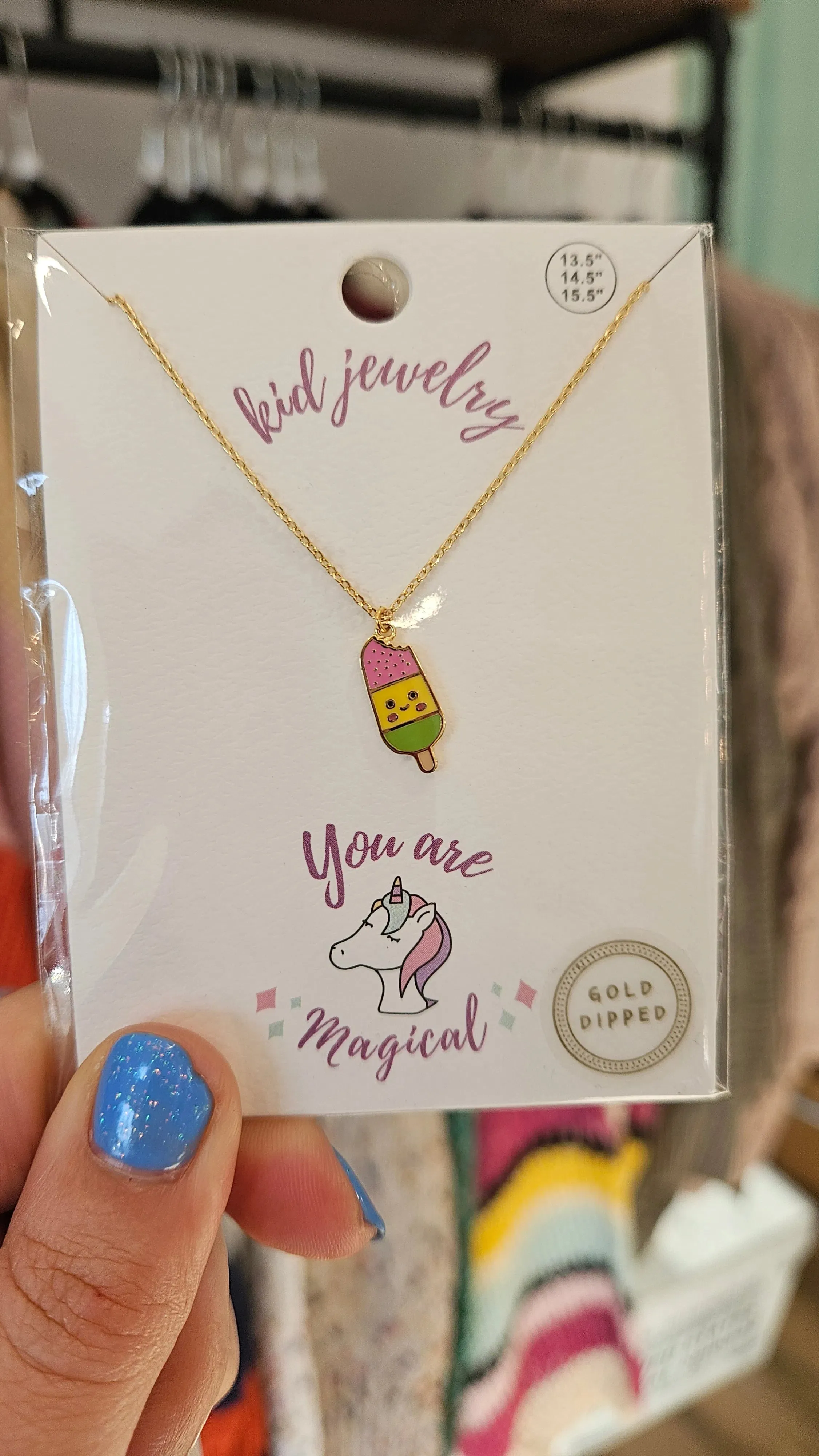 Kids Enamel Charm Necklaces