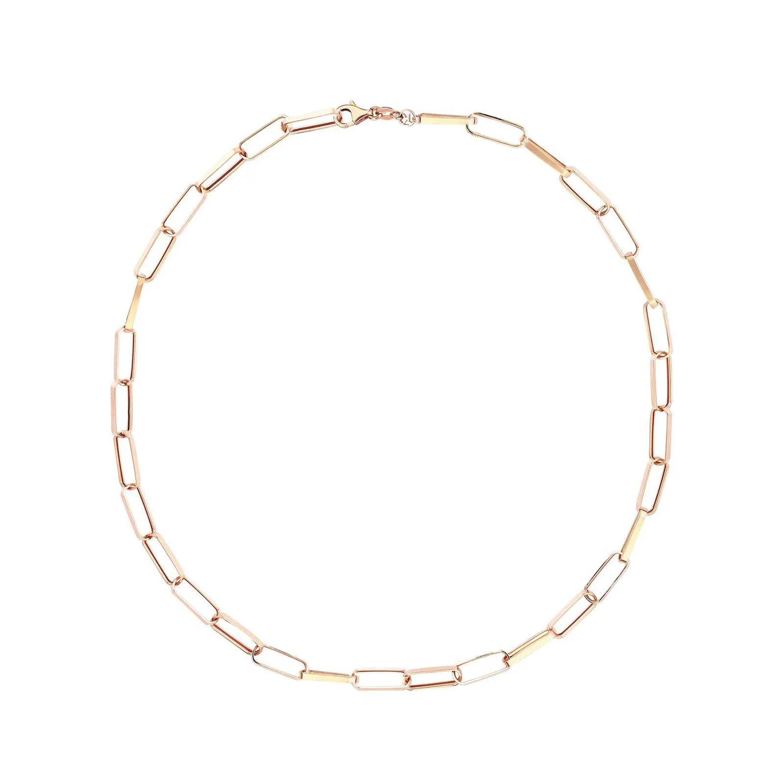 Large Rectangle Chain Necklace