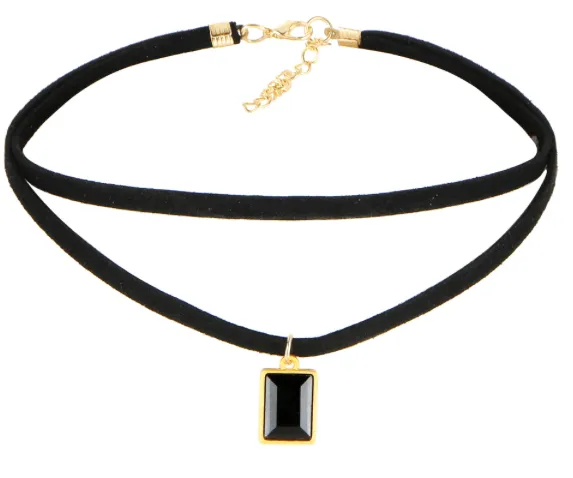 Set of Stylish Leather Choker Necklaces for Women