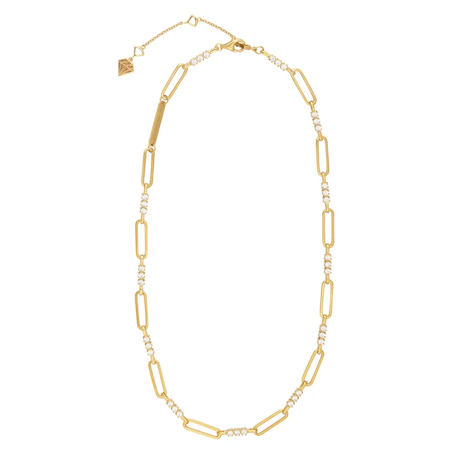 Link Topaz 14K Gold Vermeil Necklace