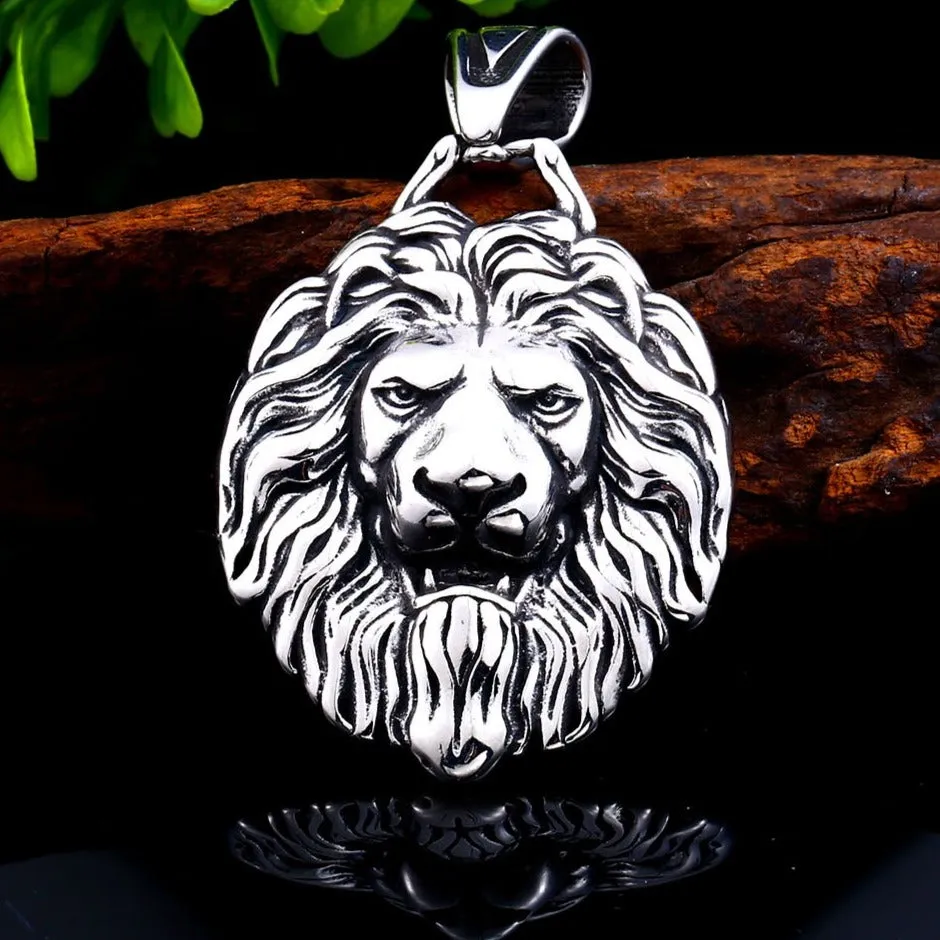 Lion and Tiger Silver Necklaces