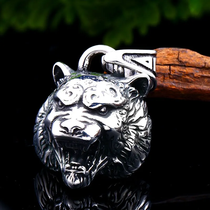 Lion and Tiger Silver Necklaces