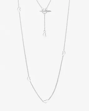 Loving Heart medium necklace long silver