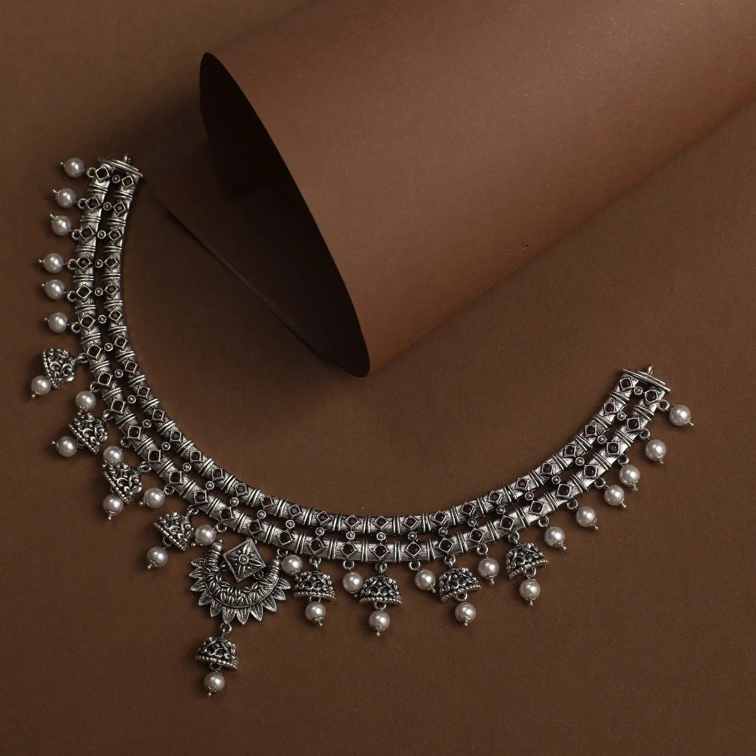 Madhvi Antique Oxidized Necklace