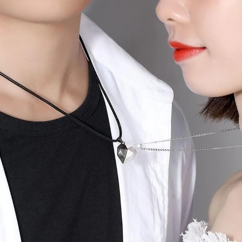 Magnetic Heart Necklace for Couples