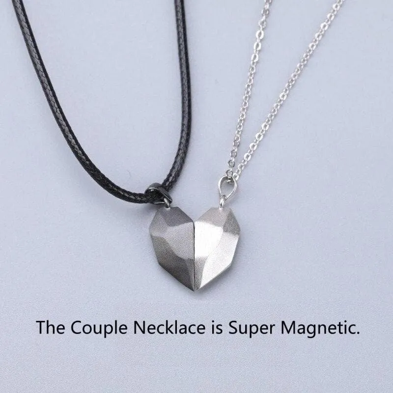 Magnetic Heart Necklace for Couples