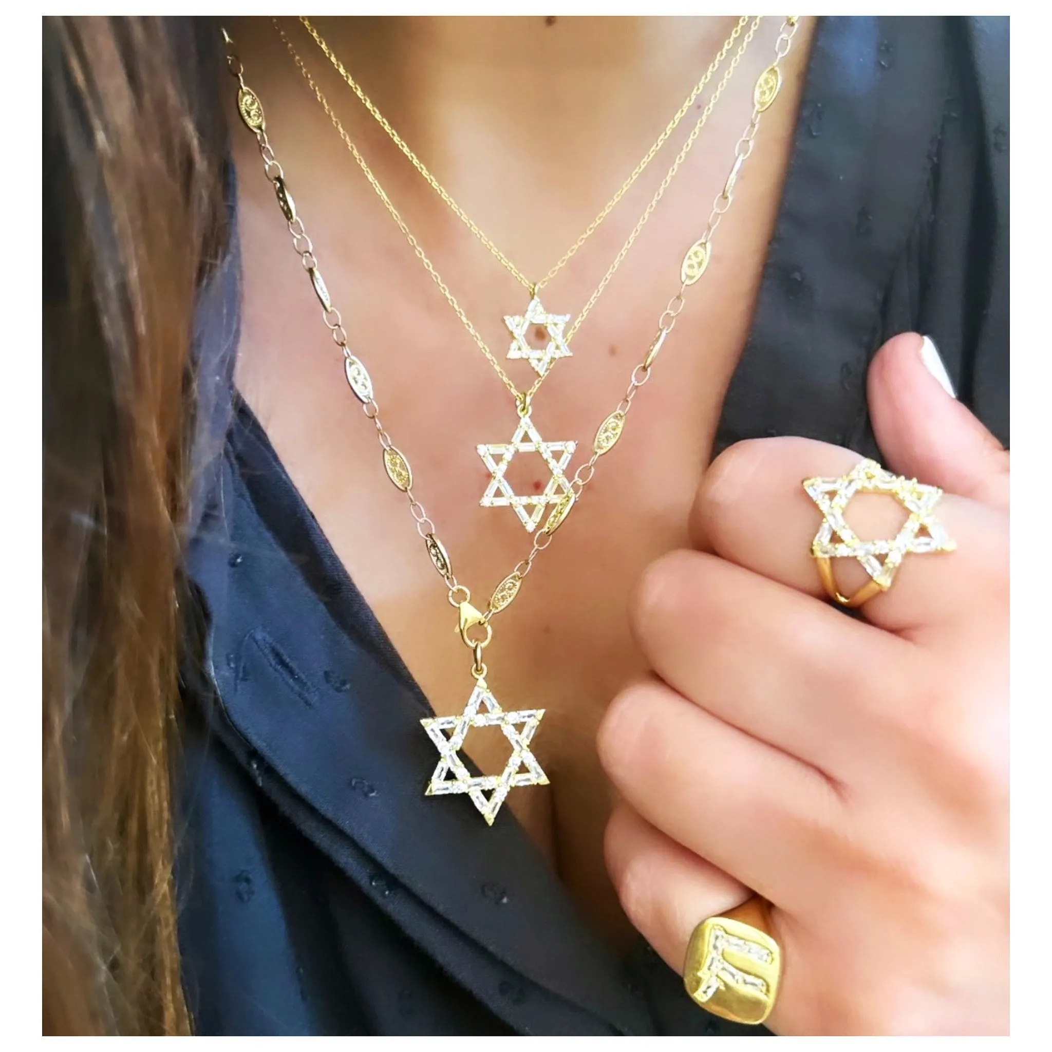 Medium Nessa Magen David Necklace