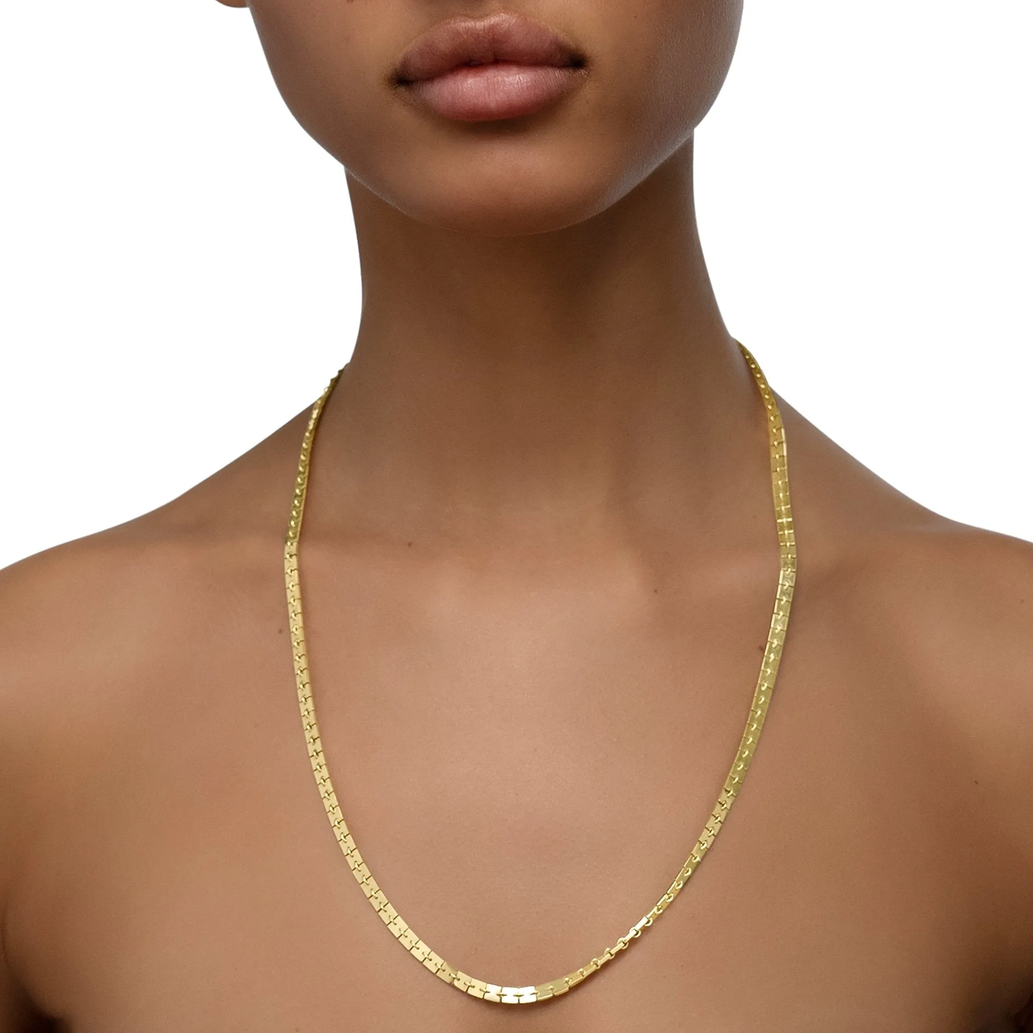 Medium Yellow Gold Foundation Chain Necklace