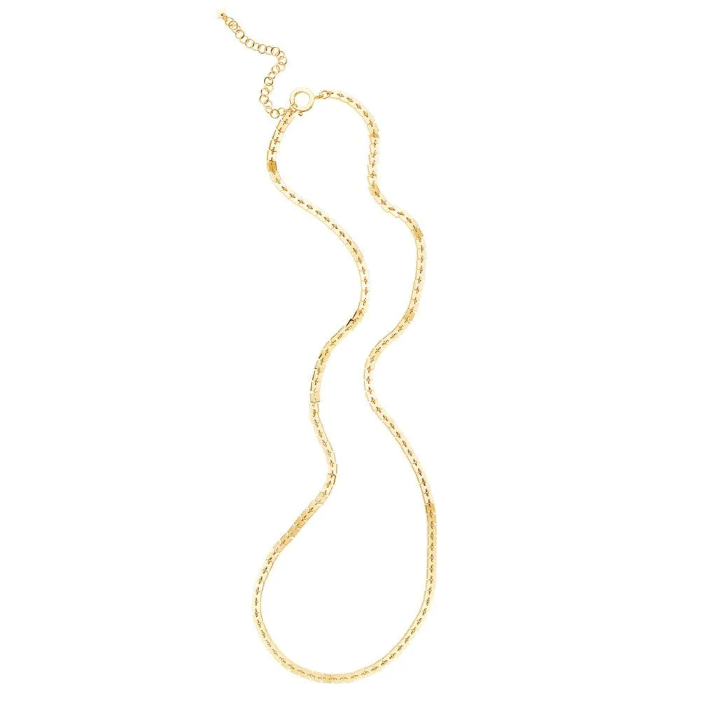 Medium Yellow Gold Foundation Chain Necklace