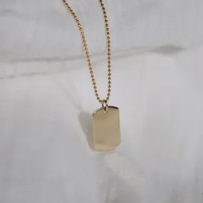 Modern Dog Tag Necklace