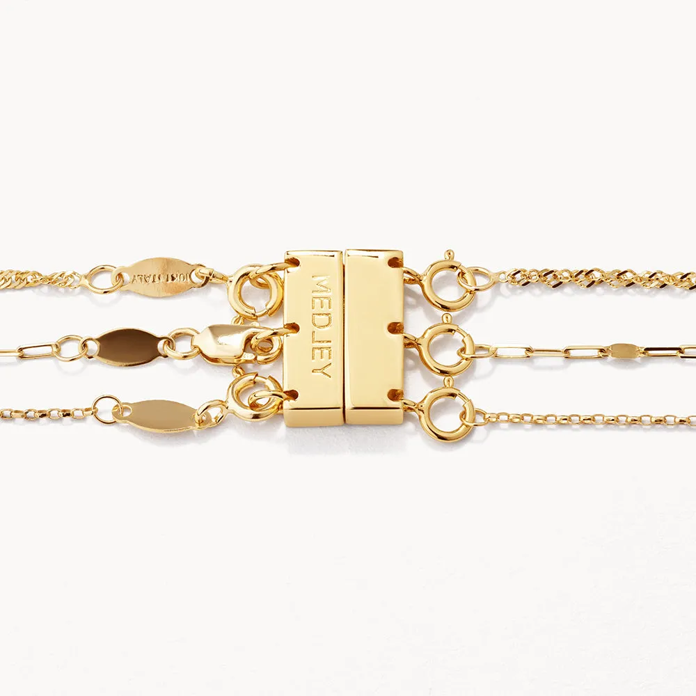 Multi Layered Necklace Connector in Gold