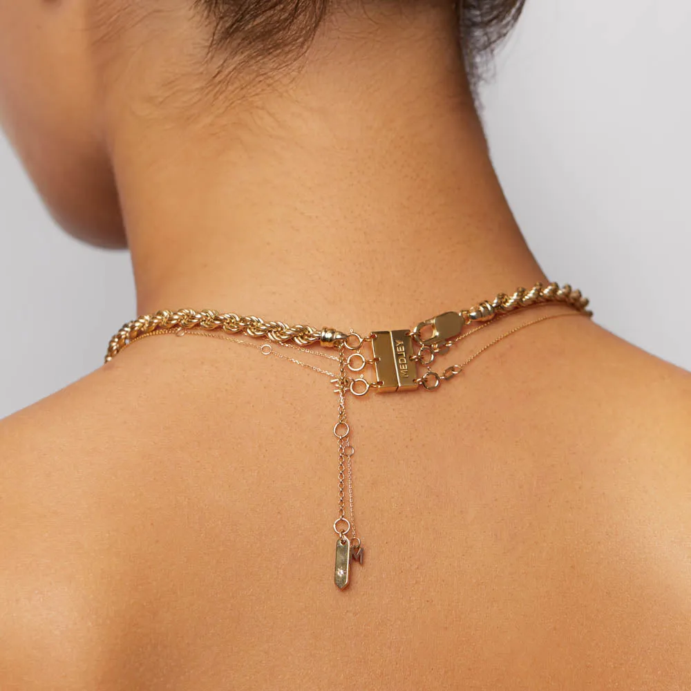 Multi Layered Necklace Connector in Gold