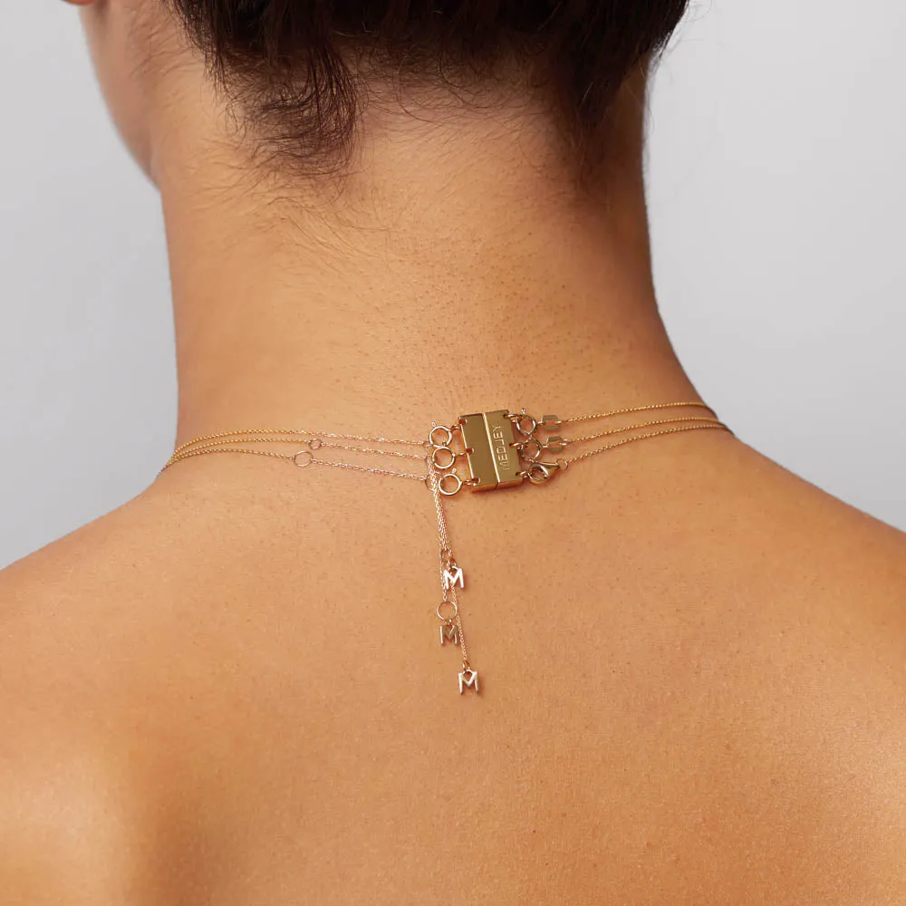 Multi Layered Necklace Connector in Gold