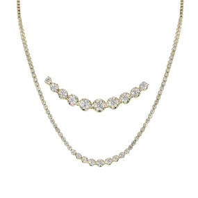 Necklace in 18k Gold with Diamonds